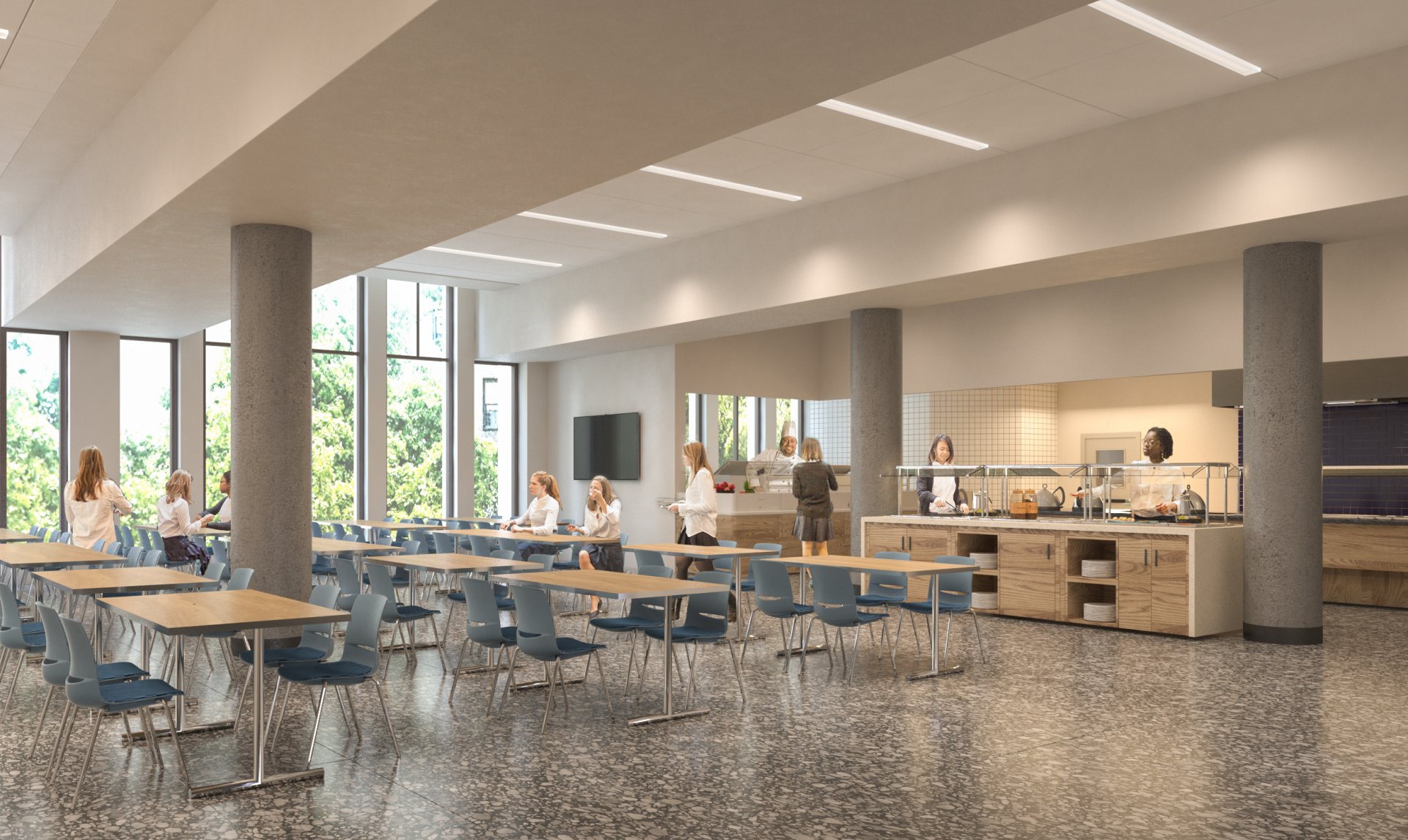 dining hall rendering