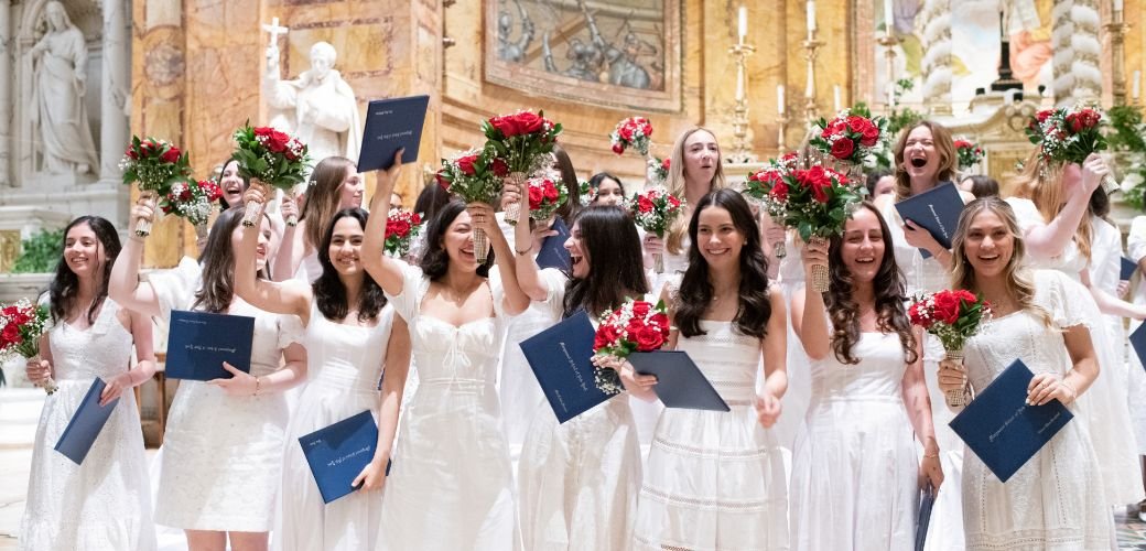 group of Marymount graduates